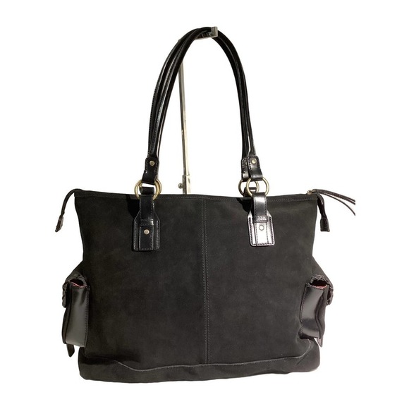 Hype suede leather tote bag - Picture 2 of 7